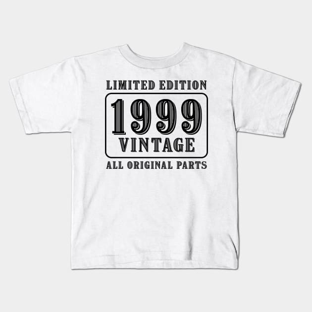 All original parts vintage 1999 limited edition birthday Kids T-Shirt by colorsplash